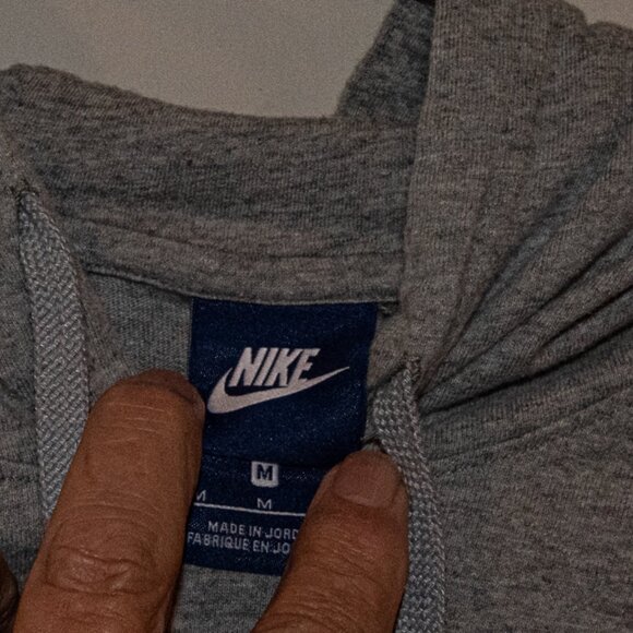 Nike Lightweight cotton Hoodie Gray Men size Medium - Picture 3 of 5